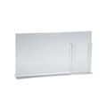 Azar Displays Double-Foot Sign Holder w/ Trifold Pocket Overall Size:16"Wx8.5"H, PK2 252054